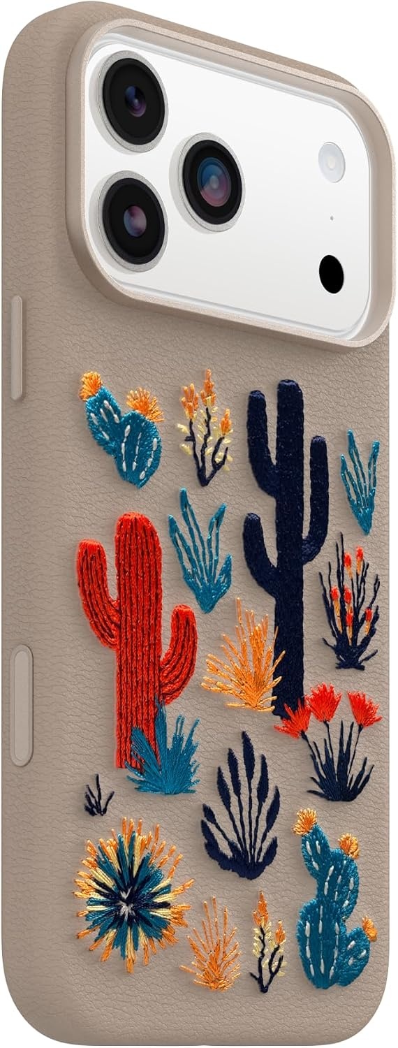 image:imageOtterBox iPhone 1817 Pro Symmetry Series Cactus Leather Embroidery CaseGrey Cactus Garden