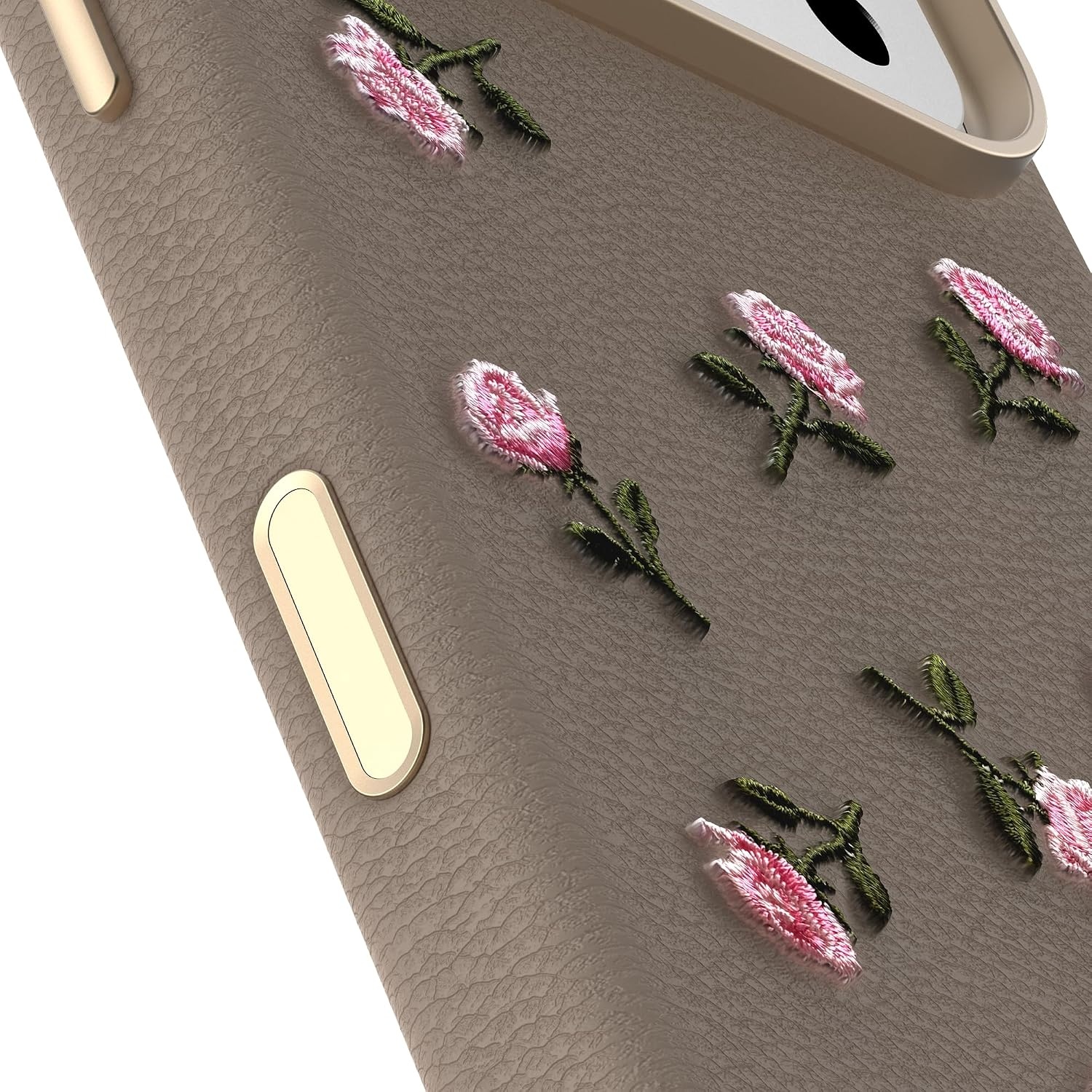 image:imageOtterBox iPhone 1817 Pro Symmetry Series Cactus Leather Embroidery CaseGrey Pink Floral