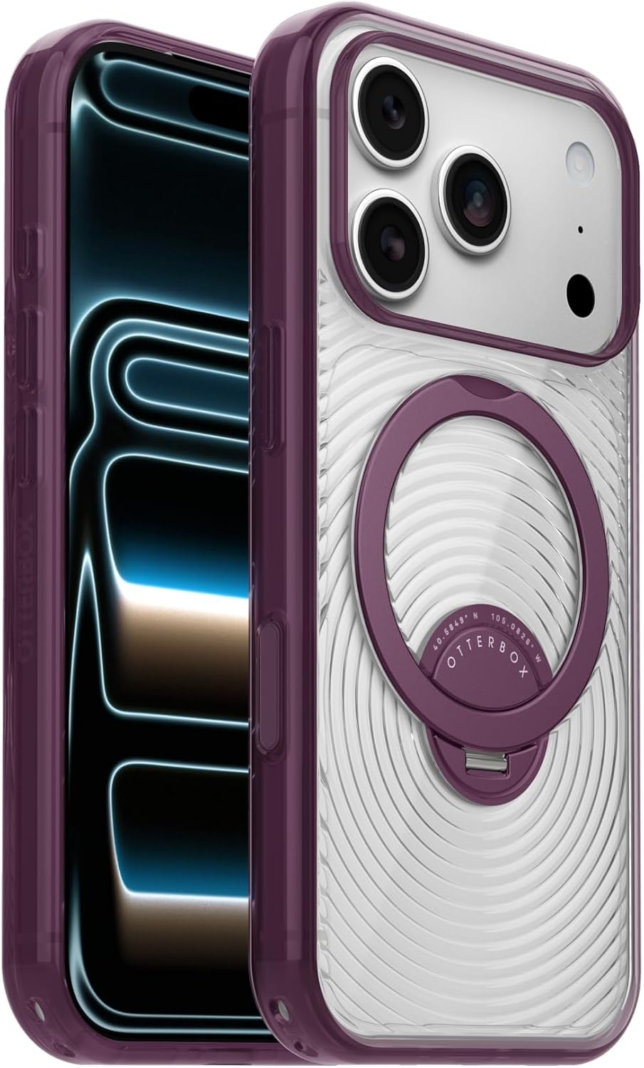 image:imageOtterBox iPhone 1817 Pro Symmetry Series Stand Case ClearPurpleVinum